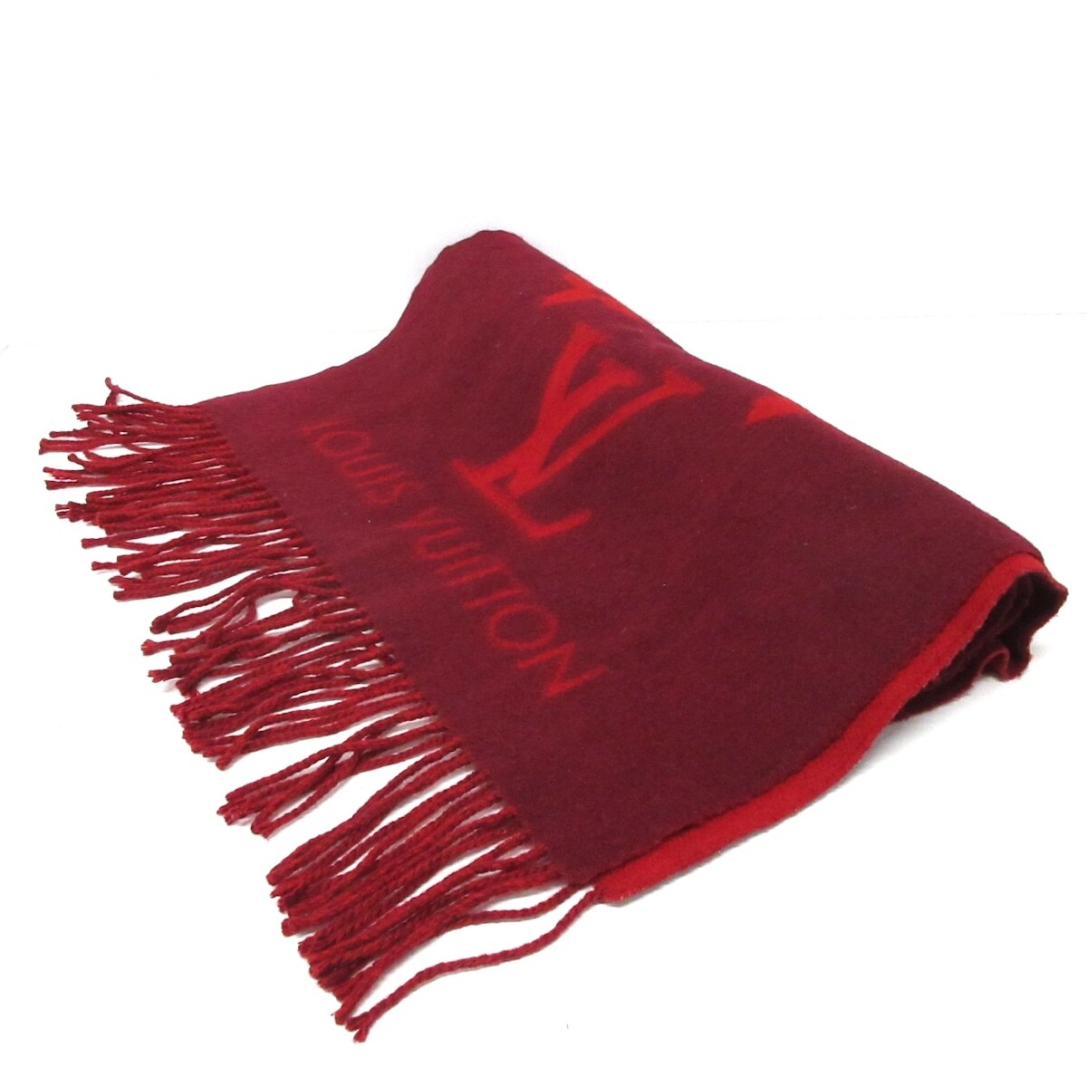 Auth LOUIS VUITTON Echarpe Reykjavik M75505 Cerise - AB0197 Scarf  