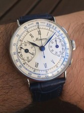 MINERVA CHRONOGRAPH ANGELUS 215 GREAT MEN´S VINTAGE WATCH