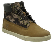 Image of Juniors Boys Childrens Timberland 6" Zip slimcup Brown Leather Mid Trainers 2.5
