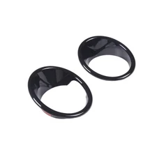 Gloss Black Front Fog Light Lamp Ring Cover Trim Cover For BMW X5 F15 2014-2018