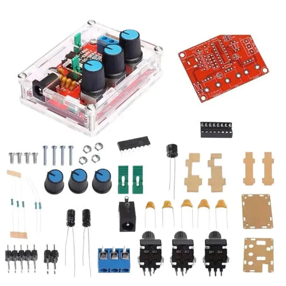 XR2206 Funktionsgenerator DIY-Kit Mit Gehäuse – Sinus/Dreieck/Rechteck 1Hz-1MHz, Frequenz & Amplitude Einstellbar, Für Elektronik-Bastler