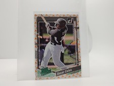 2023 Donruss #66 Oscar Colas On Fire #/75 Rookie Card RC Chicago White Sox. rookie card picture