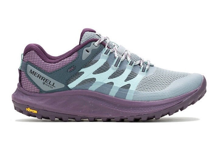 MERRELL Antora 3 GTX Highrise Plum Scarpe da ginnastica da passeggio da donna era £ 145 00