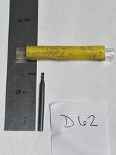 1 NEW USA 1/16" DIAMETER CARBIDE ENDMILL 4FL SQ. 1-1/2" OAL 5/32" LOC D62