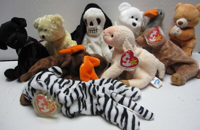 Ty Beanie Babies, Lot of 10, Group 8 | eBay