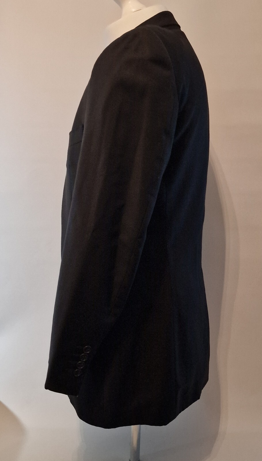 Giacca uomo Yves Saint Laurent lana nera taglia media singola ventilazione abbigliamento formale