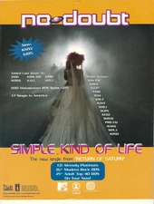 No Doubt 2000 Ad- Simple Kind Of Life Advertisement mainstream top 40 debut #36