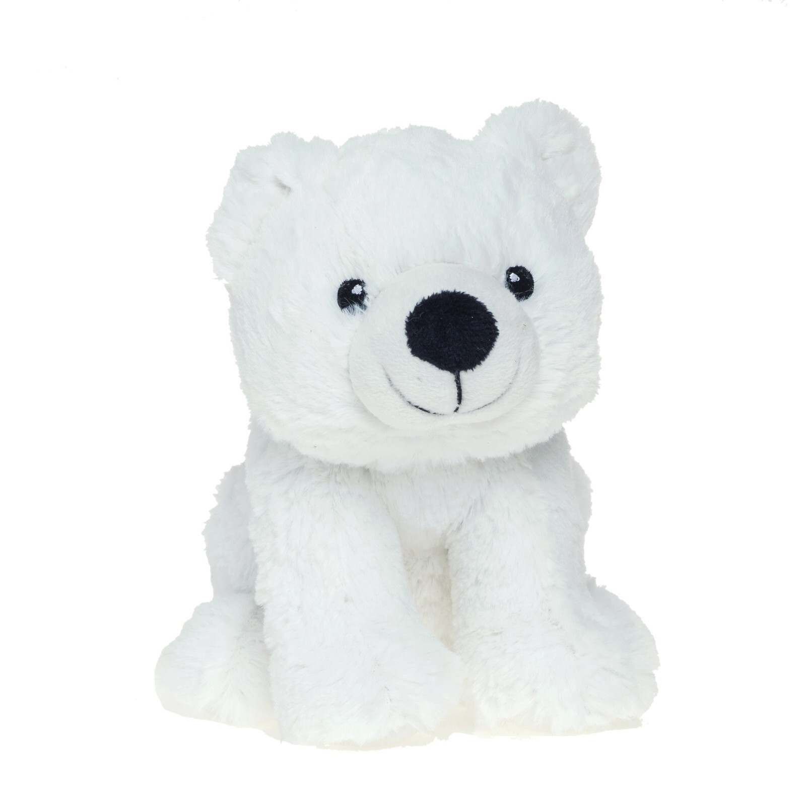 Bouillotte ours polaire en peluche aux grains de blé et lavande