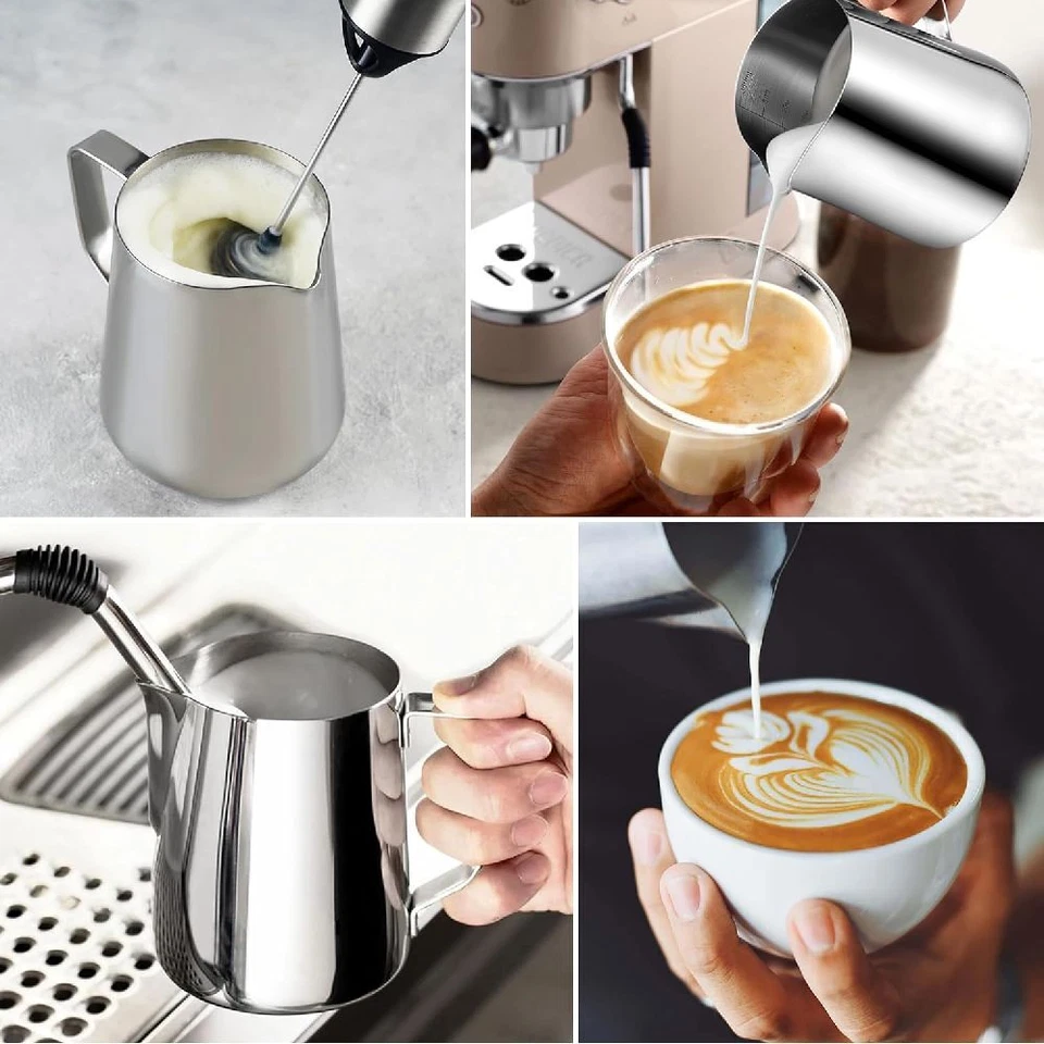 Anpro 350 ml/12oz klein Milchkännchen Edelstahl - Bild 4 von 4