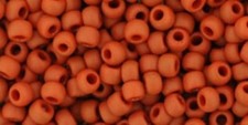 8/0, Toho Seed Beads, 46LF, Opaque Frosted TERRA COTTA, 10 grams, TR-08-46LF