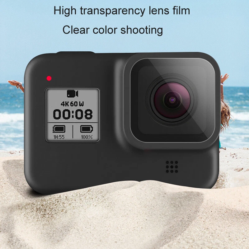 PULUZ For GoPro HERO 8 Black Lens + LCD Screen Protector Tempered Glass Film - Image 4 of 4