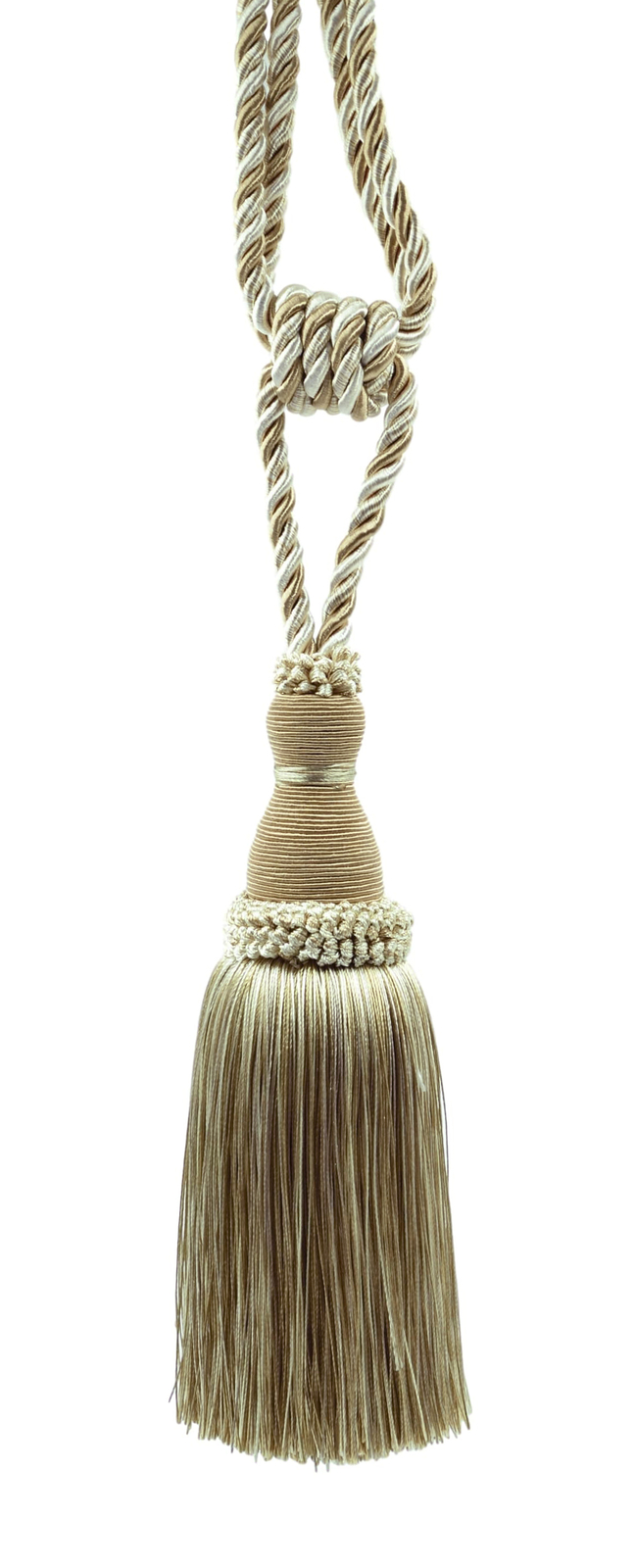 DÉCOPRO Tassel Tieback, Color# 4001 - White Sands [Sold Individually]