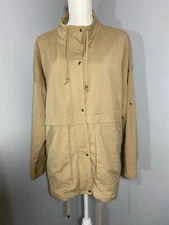 eThereal By Paper Crane Beige Jacket Size M Polyester Drawstring