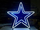 Dallas Cowboys Texas 20"x16" Neon Lamp Light Sign Bar Beer Glass Wall Decor