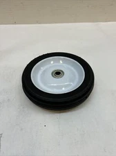 Generic 7in. x 1.5in. SR 0801 Ribbed Solid Tire with Offset Steel Hub Black