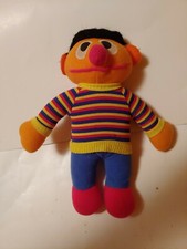 Sesame Street "Ernie" 10" Plush VTG 1985 Rare Great Shape Pre-Owned