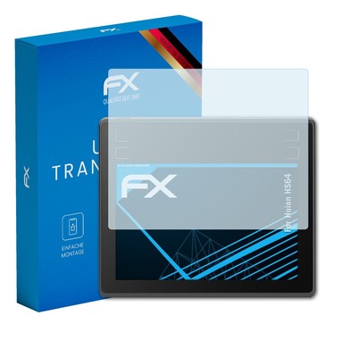 atFoliX 2x Displayschutzfolie für Huion HS64 Schutzfolie klar Folie