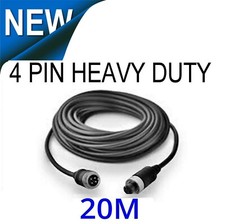 4 PIN CAMERA CABLE - INDUSTRIAL AVIATION GRADE GUARANTEED QUALITY 20M