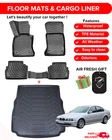 Car Floor Mats Liners for 1996-2003 BMW 5 Series E39 3D TPE Full Set All Weather