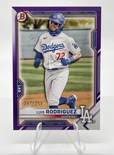 2021 Bowman Draft Purple 247/250 Luis Rodriguez #BD-134