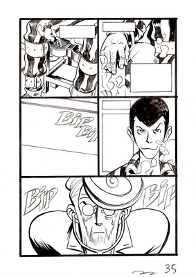 ANDREA ACCARDI - original Lupin III table in the gas chamber p.35