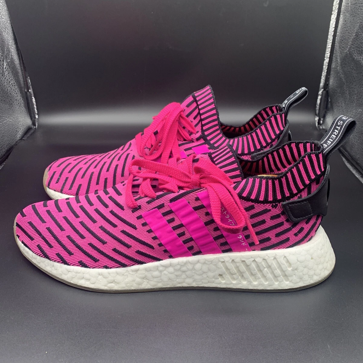 Adidas NMD R2 PK Running Shoes Pink Prime Knit Japan BY9697 Sz 10 eBay