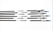G5 Mark Series 203 Carbon Arrow  350 Spine 6 Pack Half Dozen Fletched M203350F