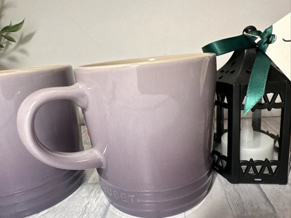 Le Creuset Bluebell Purple 12 Oz Mugs Set/2 2nd Choic New - Image 2 of 4