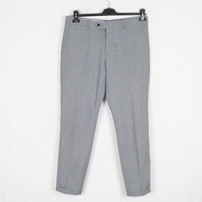 NO NATIONALITÄT NN07 SOHO PANT Anzughose Größe 50 W34 L28 Grau Stretch K12215