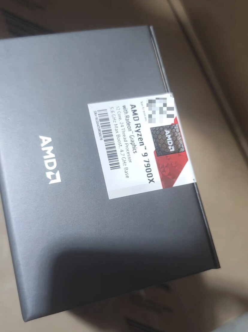 AMD Ryzen 9 7900X CPU Socket 12-Core 170W Radeon Graphics AM5