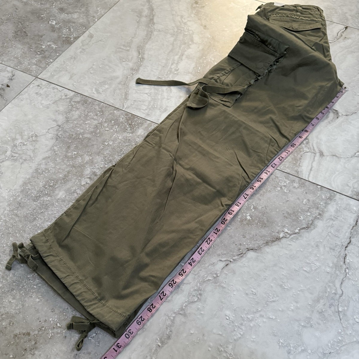 Abercrombie & Fitch 2000s Utility Cargo Pants 25R Baggy Y2k