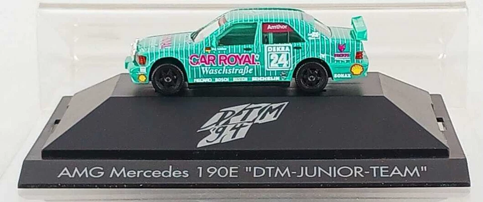 AMG Mercedes 190 E DTM-Junior team  Herpa Motor Sport Scala 1:87 Made in Germany - Immagine 3 di 4