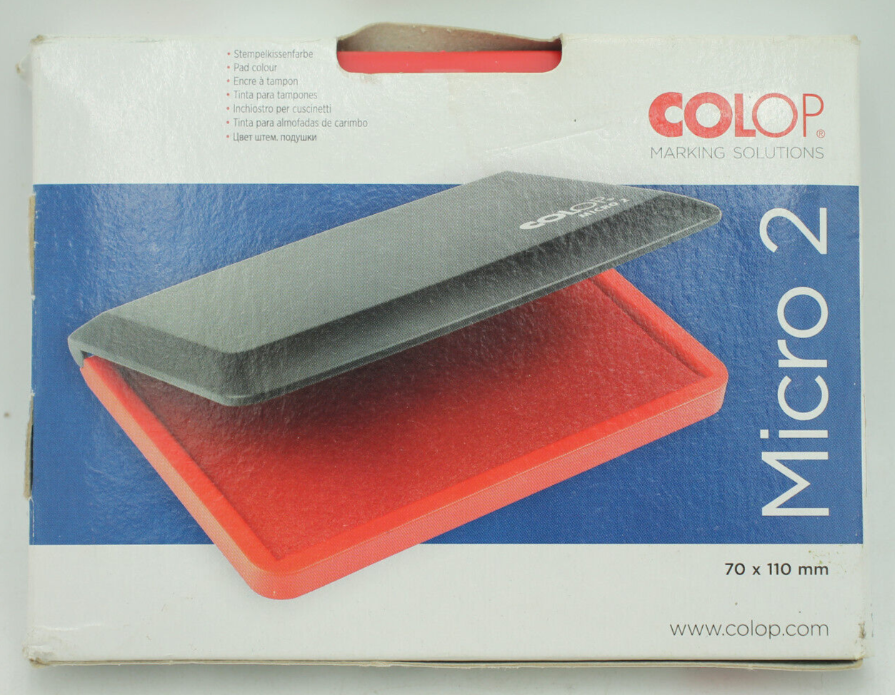 COLOP Micro 2 Stamp Pad Red MICRO2RD - New - Image 3