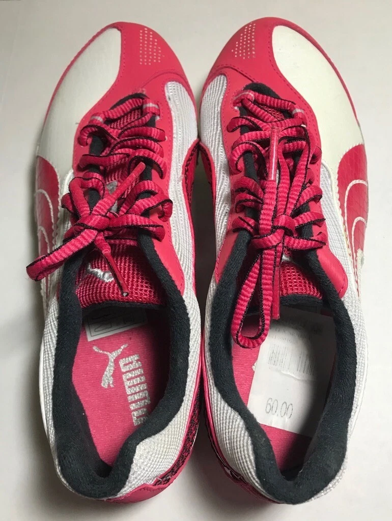 Puma Women s TFX Sprint Running Shoes Pink White Low Top Track