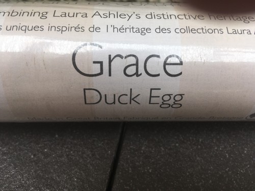 NEW ROLL LAURA ASHLEY HOME SHABBY CHIC WALLCOVERING - GRACE-DUCK EGG-W091812-A/I - Picture 4 of 11