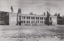 Pagosa Springs, CO: RPPC School House Vtg Sanborn Colorado Real Photo Postcard