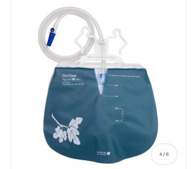 30-Pk-SteriGear 10273 Fig Leaf Lite, Urinary Drain Bag 2000mL, New exp 6/11/26