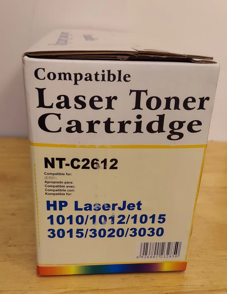 Cartucho de tóner láser negro alto rendimiento NT-C2612X reemplaza HP 12X Q2612X Foto 2 de 4