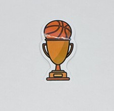 Basketball Champion Trophy Sticker Sport Art Decal Vinyl Souvenirs Tc6