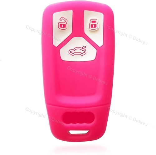 Silicone Keyless Entry Case Fob Cover Protector Skin Holder for Audi Smart Key - Picture 19 of 24