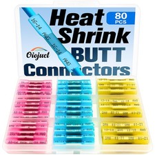 Heat Shrink Butt Connectors - Oiojuct Waterproof Wire Crimps for Marine and