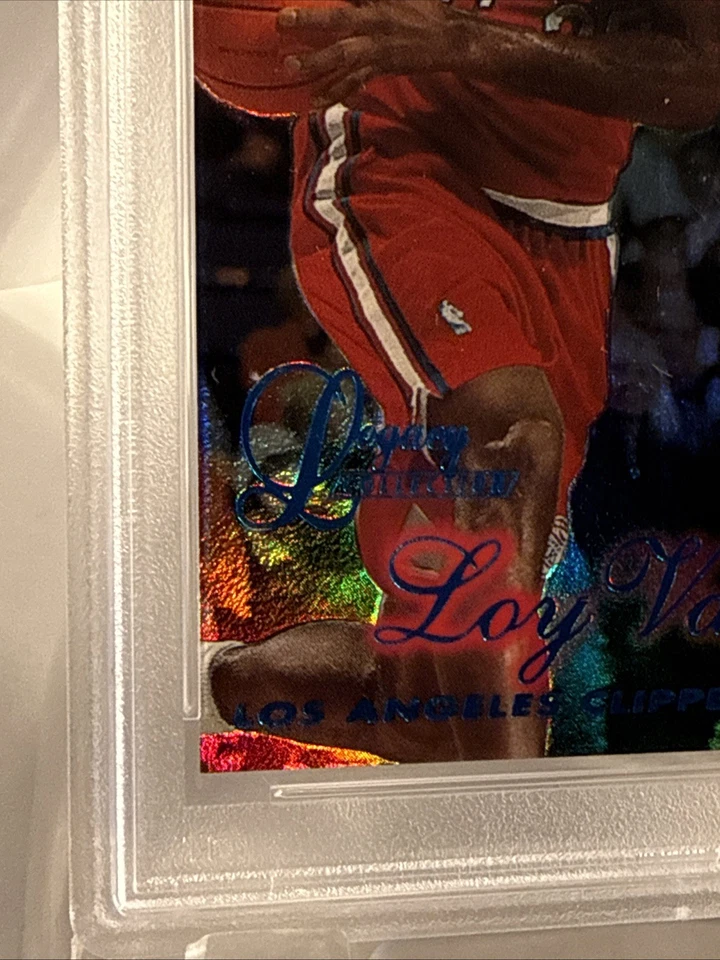1997-98 Loy Vaught Legacy Collection Flair Showcase Row 2 010/100 PSA 5 - Image 4 of 4