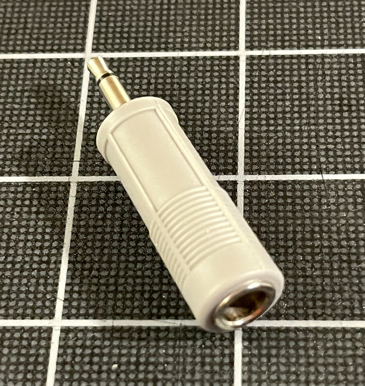 1/4" 6.35mm Female Jack to 1/8" 3.5mm Male TS Mono Adapter Mic Guitar Headset