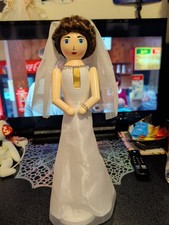 CHRISTMAS NUTCRACKER  16"  BRIDE WITH BROWN HAIR