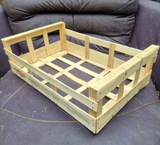 ✅ 5 X Wooden Stackable Storage Crates Large Vegetable Boxes Hamper Vintage Trays