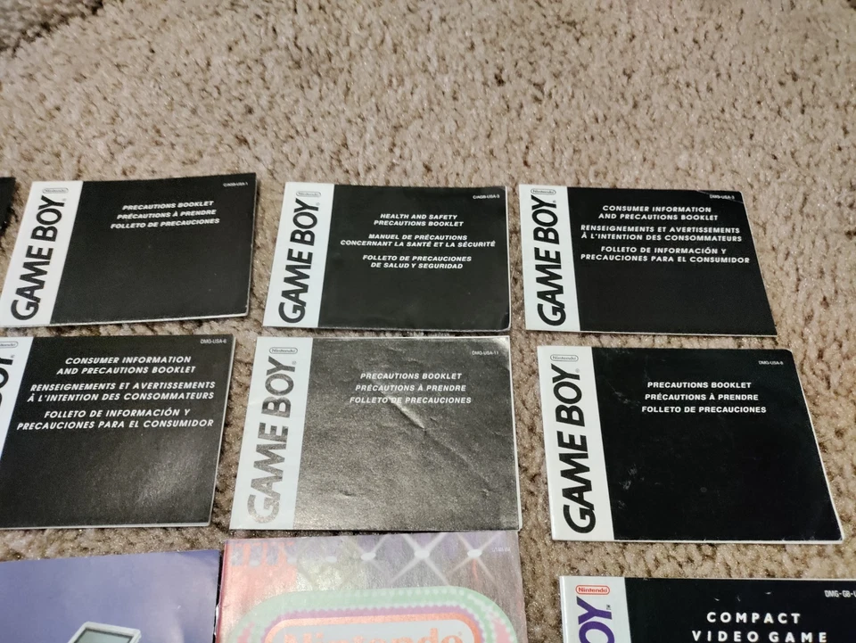 13 Vintage Game Boy, Advance, Color, SP Precautions Health And Safety Booklets+ - Image 4 of 4