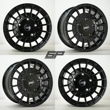 4 x 16" 5x160 Loaded 04 Alloys BLACK fits Ford Transit Custom High Load Rated