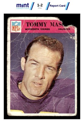 1966 PHILADELPHIA TOMMY MASON 111 POOR MCG 1 FOOTBALL MINNESOTA VIKINGS