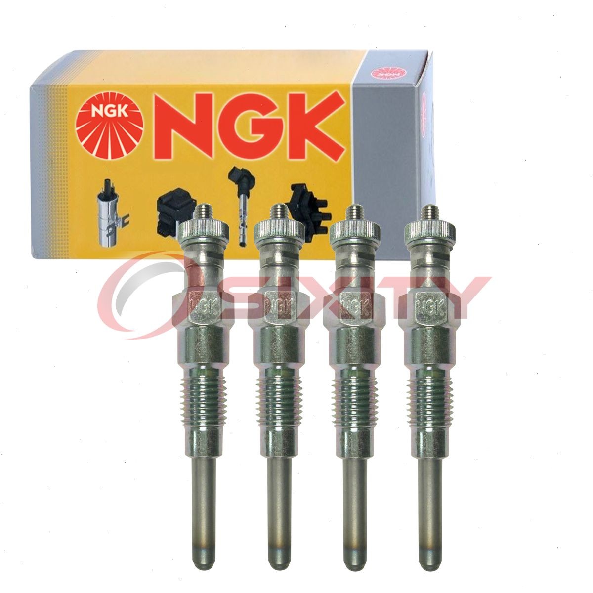 4 pc NGK 3238 Y-709R Glow Diesel Glow Plugs for 16241-6551-2 Ignition df