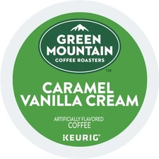 Green Mountain Coffee Roasters Caramel Vanilla Cream Coffee, K-Cups, 24 Count